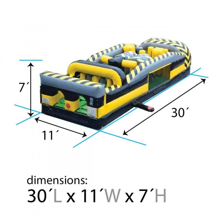 30FT OBSTACLE COURSE W/ 7 ELEMENTS