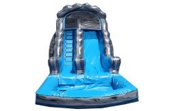 18ftGreySlidewithPool front 1617408351 18FT WAVE GRAY MARBLE SLIDE WITH POOL